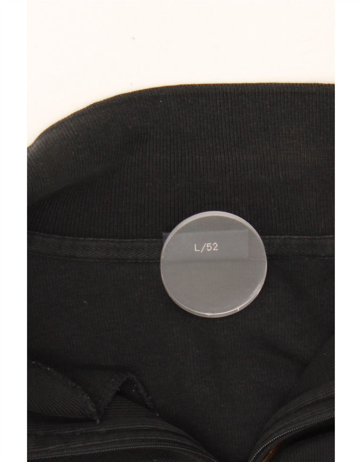 DANIEL HECHTER Mens Paris Roll Neck Sweatshirt Jumper IT 52 Large Black