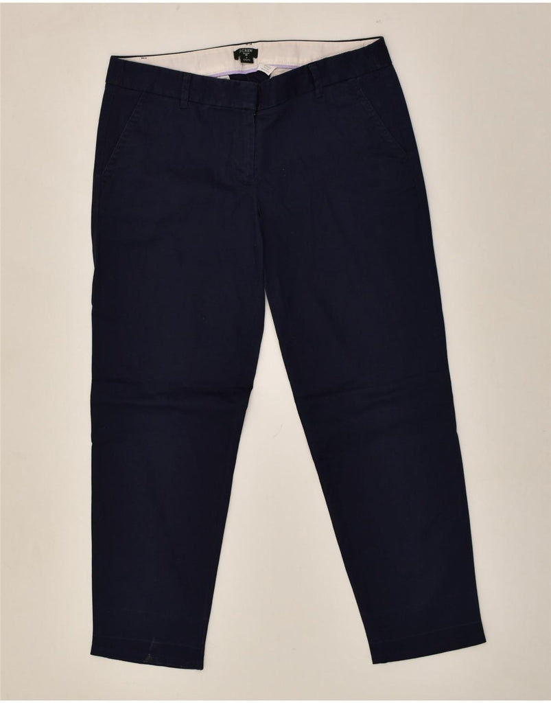 J. CREW Womens City Fit Chino Trousers US 8 Medium W34 L27 Navy Blue | Vintage J. Crew | Thrift | Second-Hand J. Crew | Used Clothing | Messina Hembry 