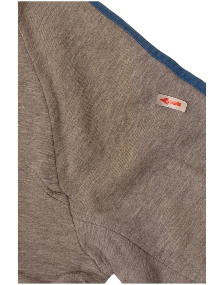 Adidas Mens Sweatshirt Jumper Small Grey Flecked Cotton