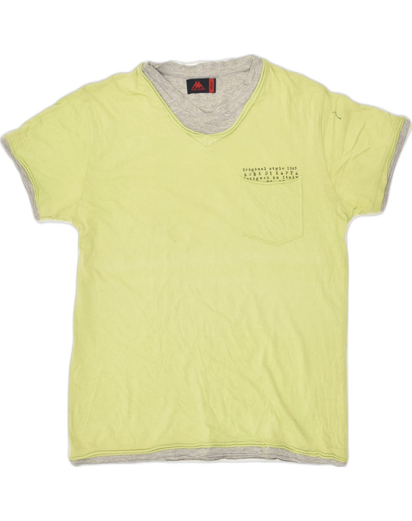 KAPPA Mens T-Shirt Top Medium Green Cotton | Vintage Kappa | Thrift | Second-Hand Kappa | Used Clothing | Messina Hembry 