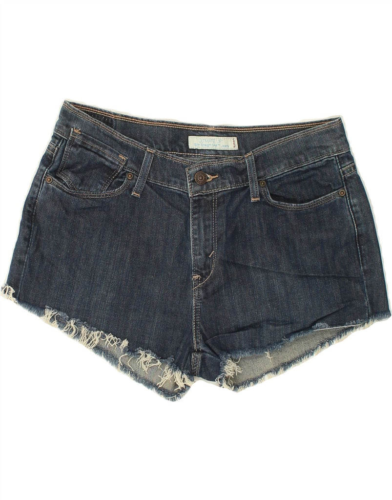 LEVI'S Womens Denim Shorts US 10 Large W30 Blue Cotton | Vintage Levi's | Thrift | Second-Hand Levi's | Used Clothing | Messina Hembry 