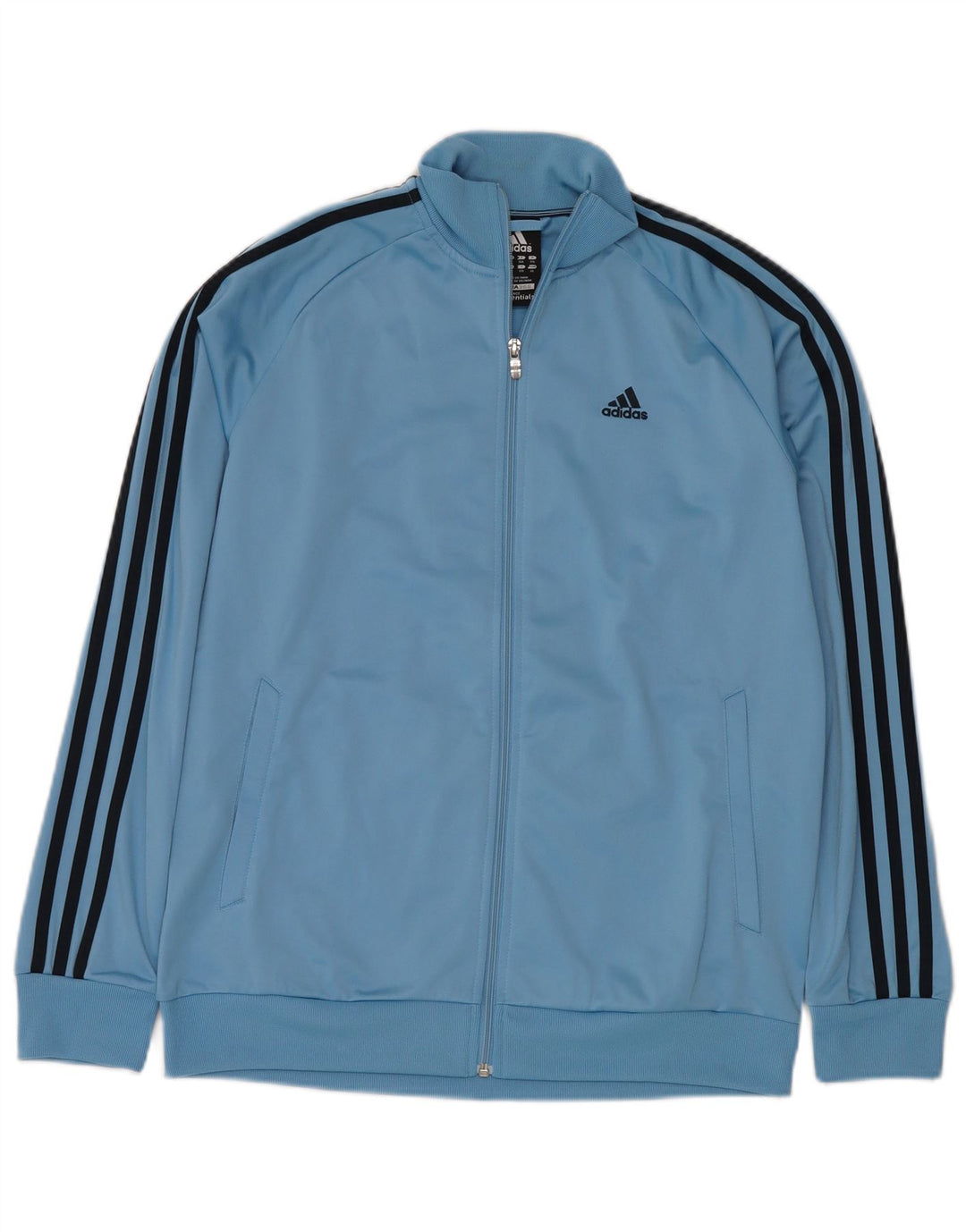 ADIDAS Boys Clima 365 Tracksuit Top Jacket 15-16 Years Blue Polyester