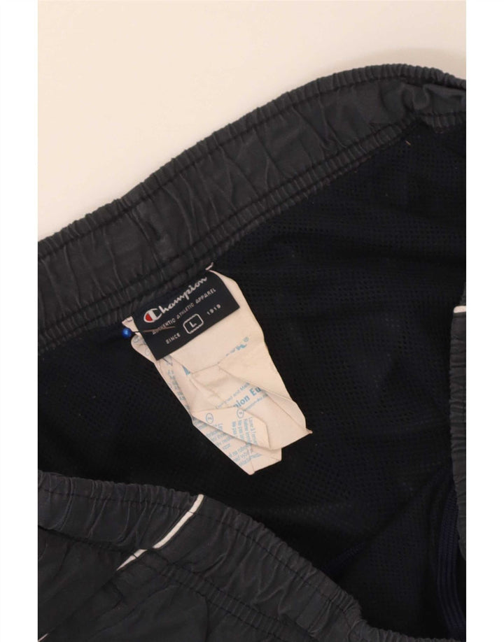 Champion Mens Tracksuit Trousers Joggers Large  Navy Blue Polyester