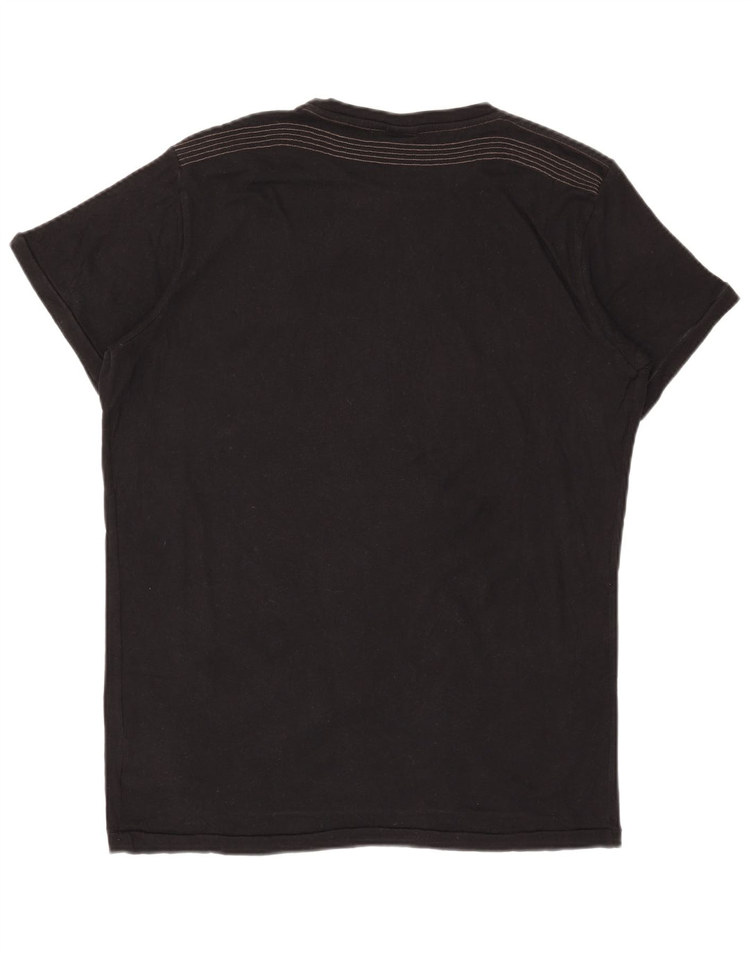 Diesel Mens Graphic T-Shirt Top XL Black Cotton