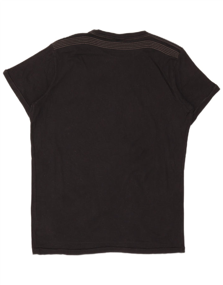 Diesel Mens Graphic T-Shirt Top XL Black Cotton