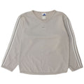 Adidas Womens Oversized Sweatshirt Jumper UK 10 Small Grey Cotton