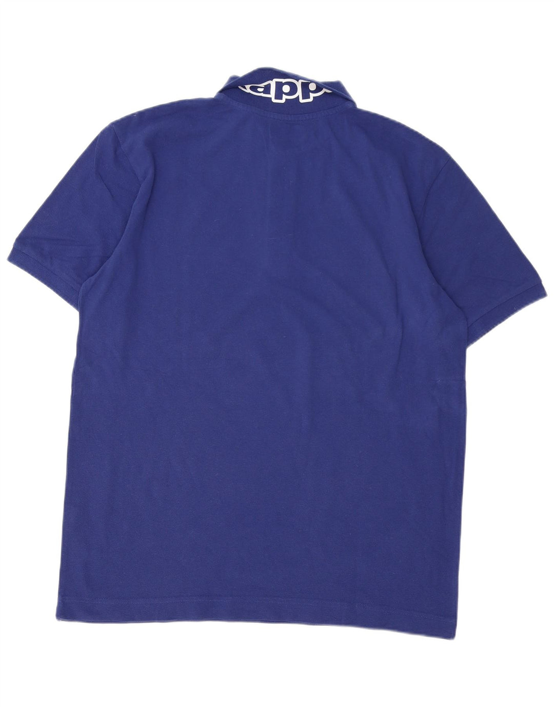 Kappa Mens Graphic Polo Shirt XL Blue Cotton