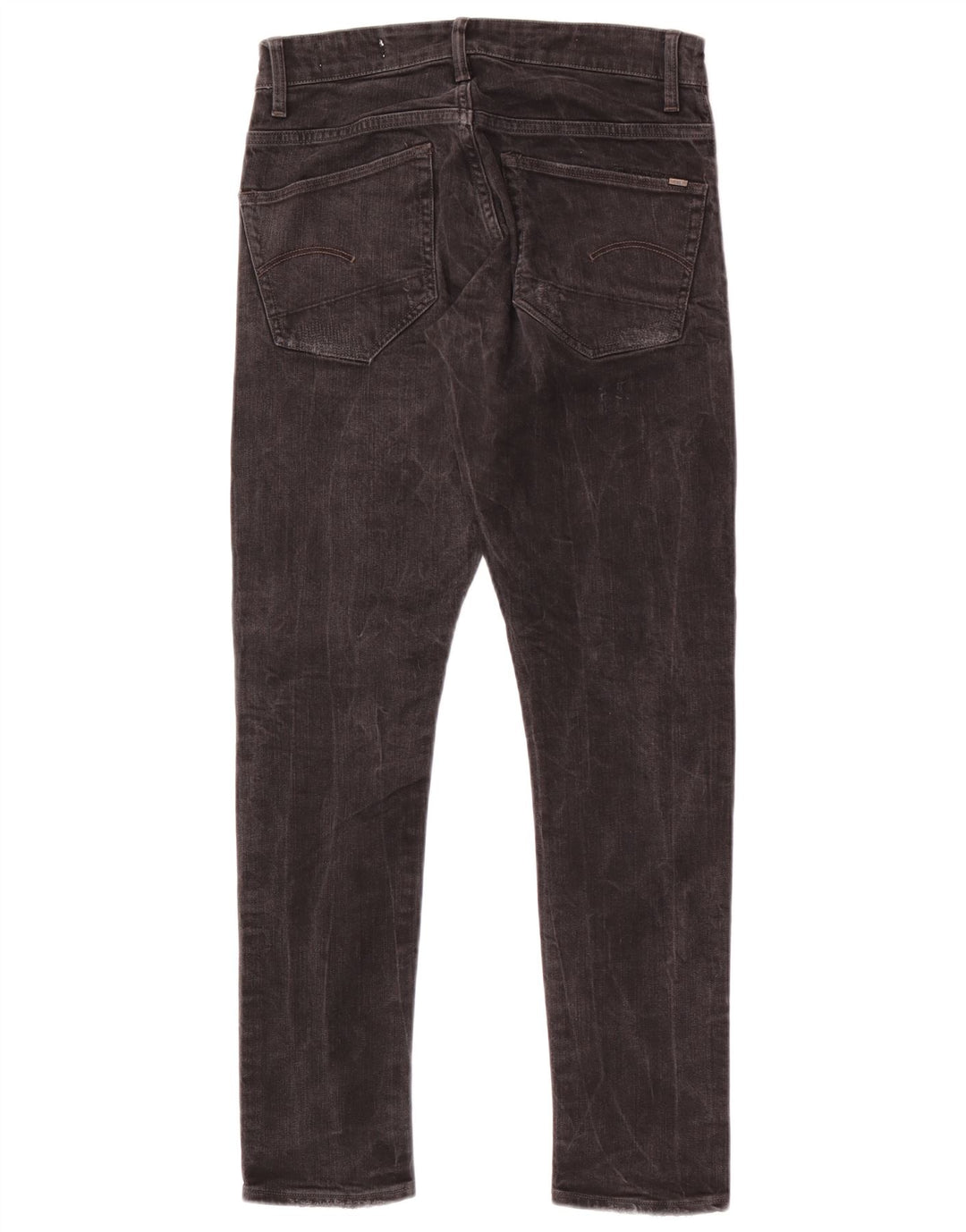 G-Star Mens 3301 Distressed Super Slim Jeans W28 L29 Black