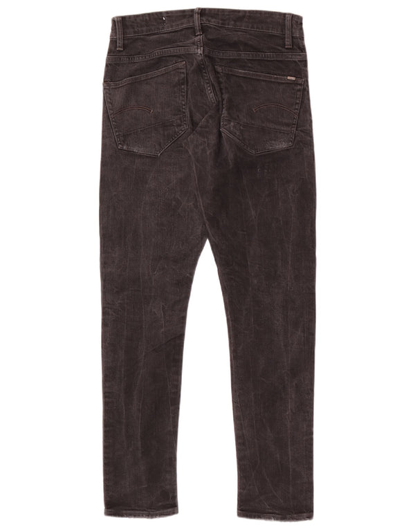 G-Star Mens 3301 Distressed Super Slim Jeans W28 L29 Black
