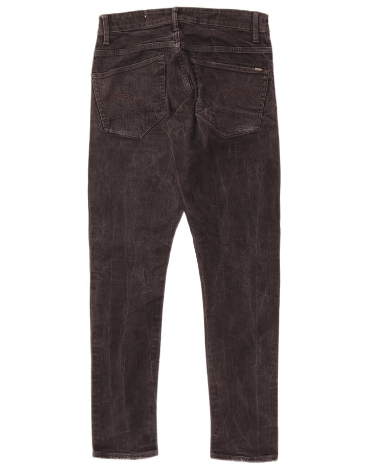 G-Star Mens 3301 Distressed Super Slim Jeans W28 L29 Black