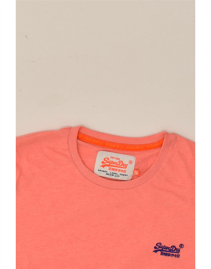 SUPERDRY Mens T-Shirt Top Small Orange Cotton | Vintage Superdry | Thrift | Second-Hand Superdry | Used Clothing | Messina Hembry 