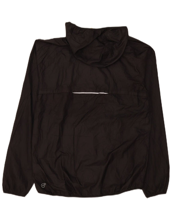 Puma Womens Hooded Rain Jacket UK 16 Large Black Polyester
