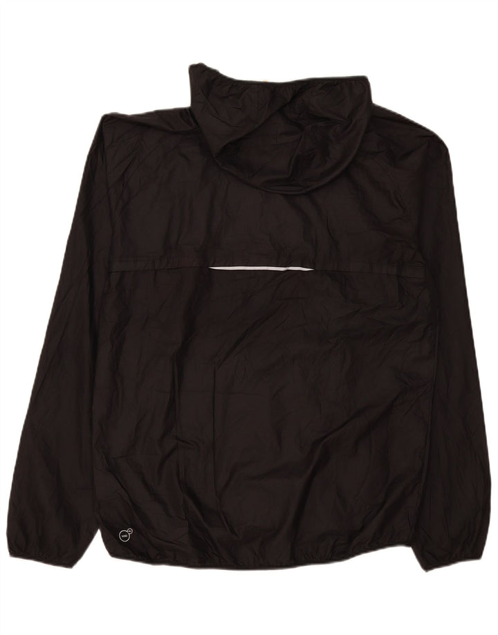 Puma Womens Hooded Rain Jacket UK 16 Large Black Polyester