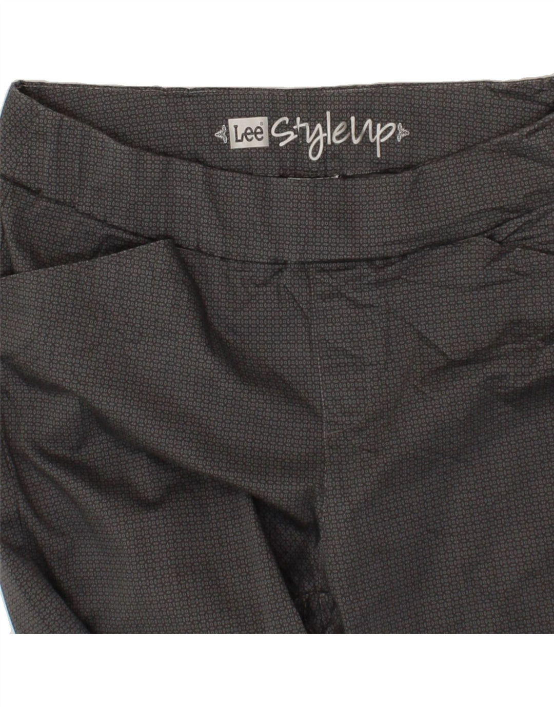 LEE Womens Capri Trousers US 10 Large W32 L20 Grey Check Vintage Lee and Second-Hand Lee from Messina Hembry 