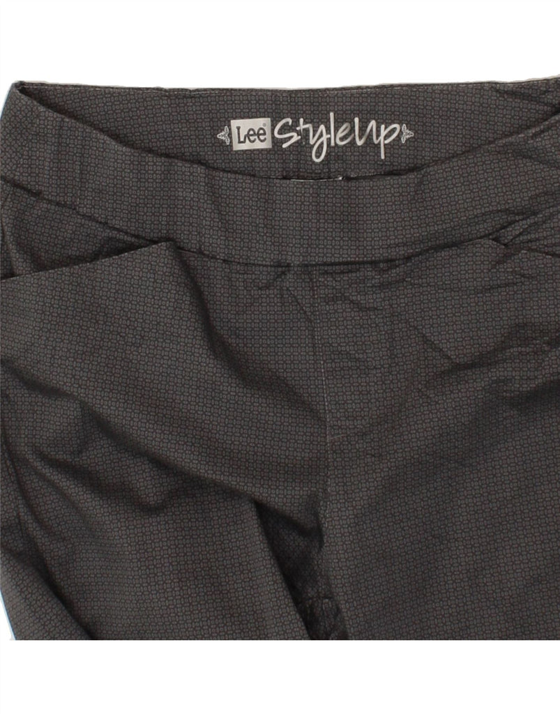 LEE Womens Capri Trousers US 10 Large W32 L20 Grey Check Vintage Lee and Second-Hand Lee from Messina Hembry 