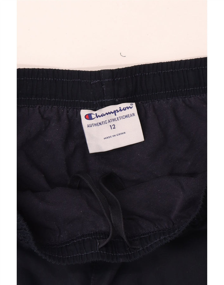Champion Womens Tracksuit Trousers UK 12 Medium Navy Blue Polyester