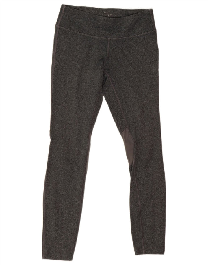 Nike Womens Dri Fit Crop Leggings UK 8 Small  Grey Polyester