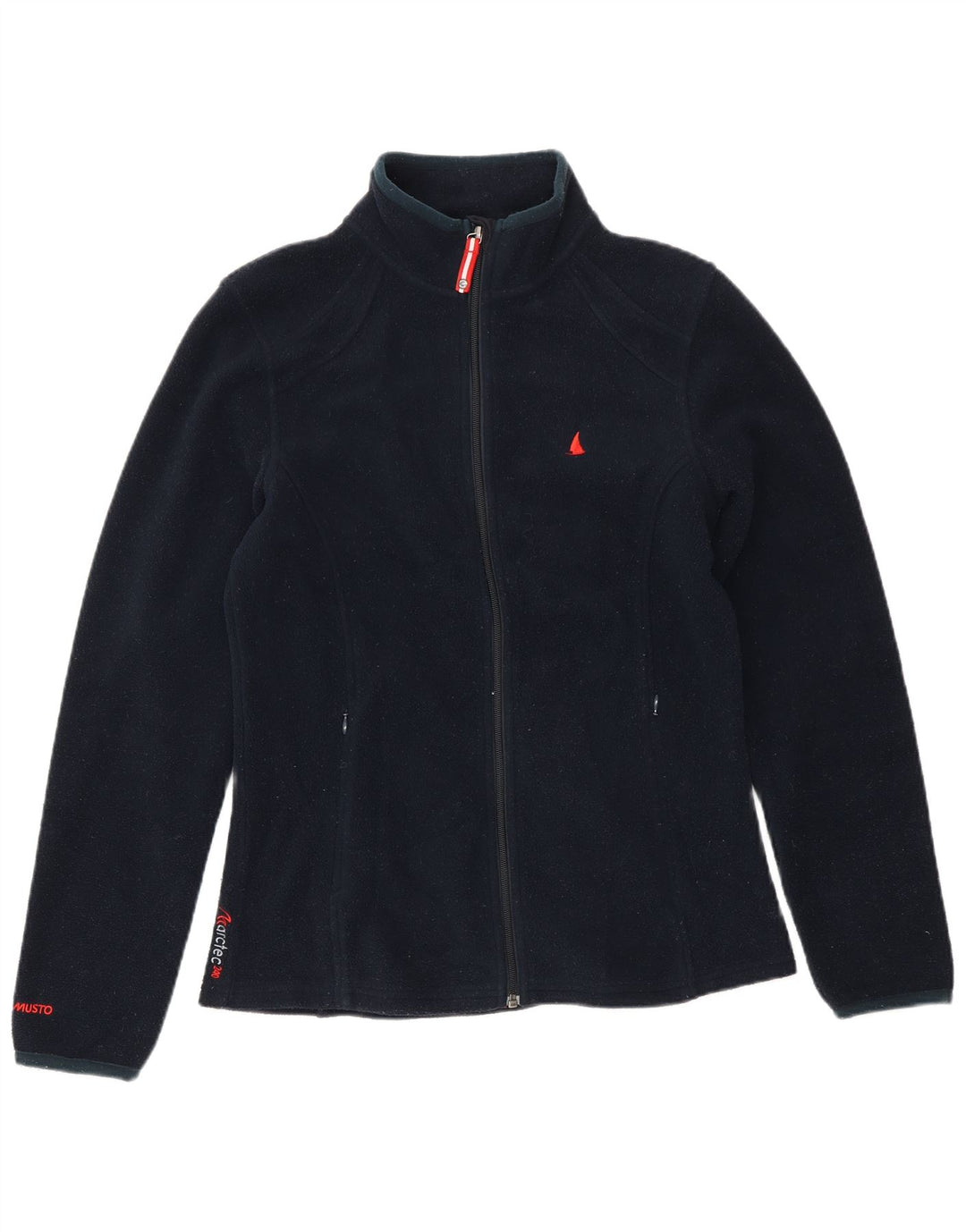 Musto Womens Fleece Jacket UK 12 Medium  Navy Blue Polyester