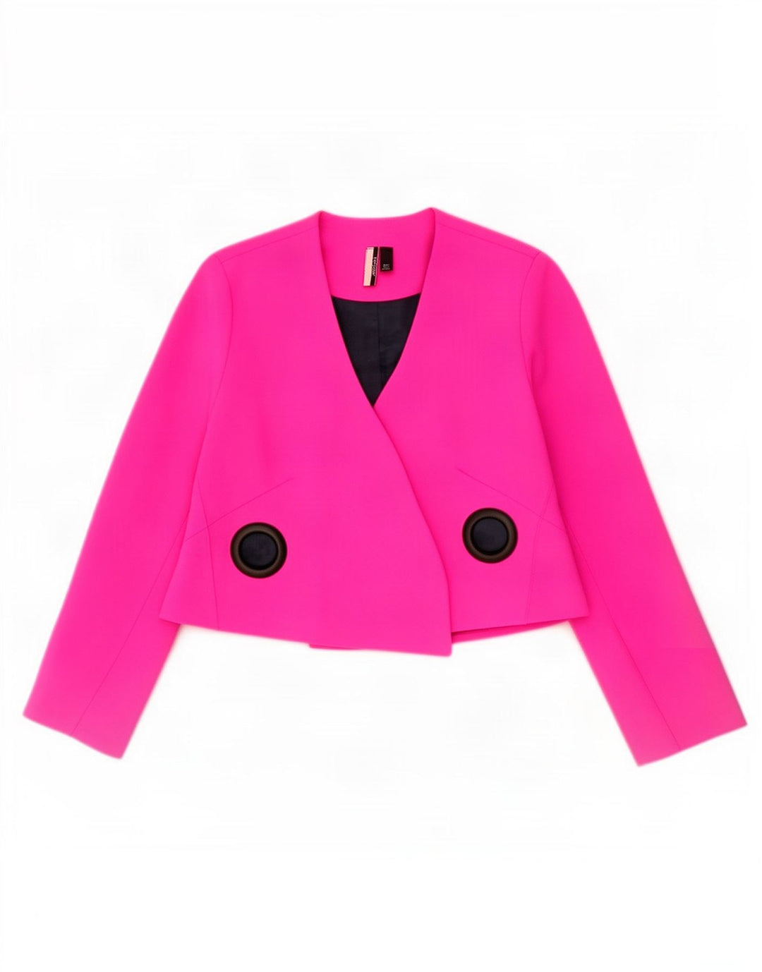 Topshop Womens Bolero Jacket UK 8 Small Pink Polyester