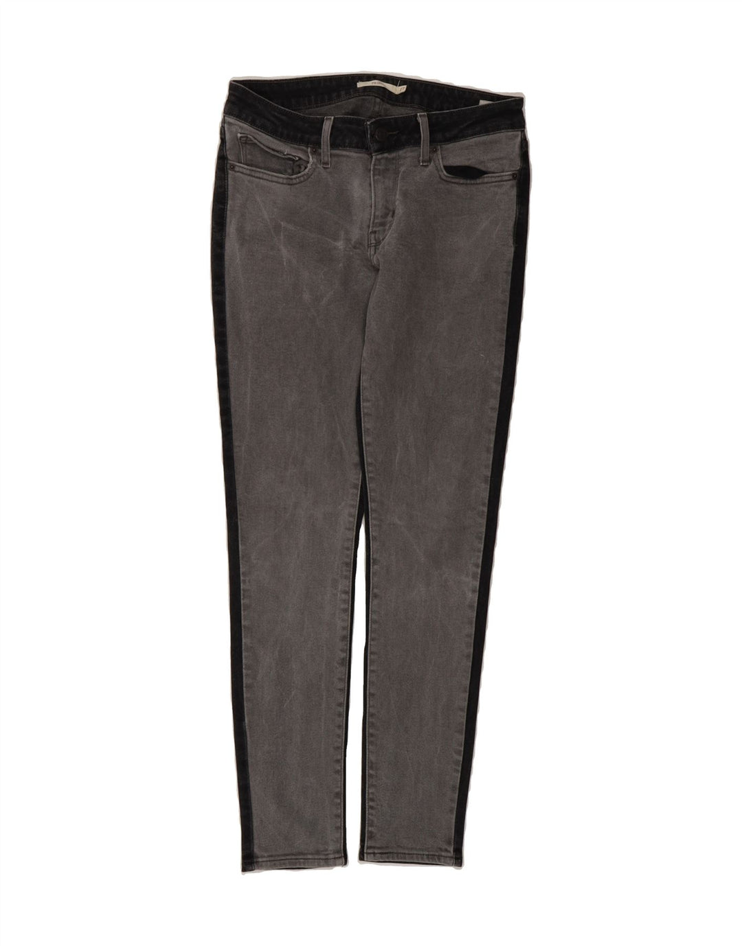 LEVI'S Womens 711 Skinny Jeans W27 L30 Grey Cotton Vintage Levi's and Second-Hand Levi's from Messina Hembry 