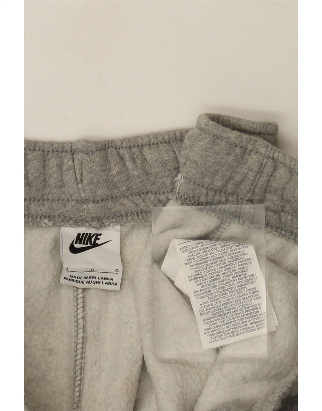 Nike Mens Tracksuit Trousers Large  Grey Flecked Cotton