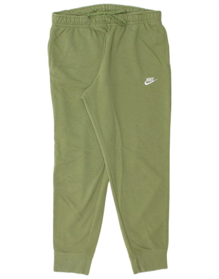 Nike Mens Tracksuit Trousers Joggers Large  Green Cotton