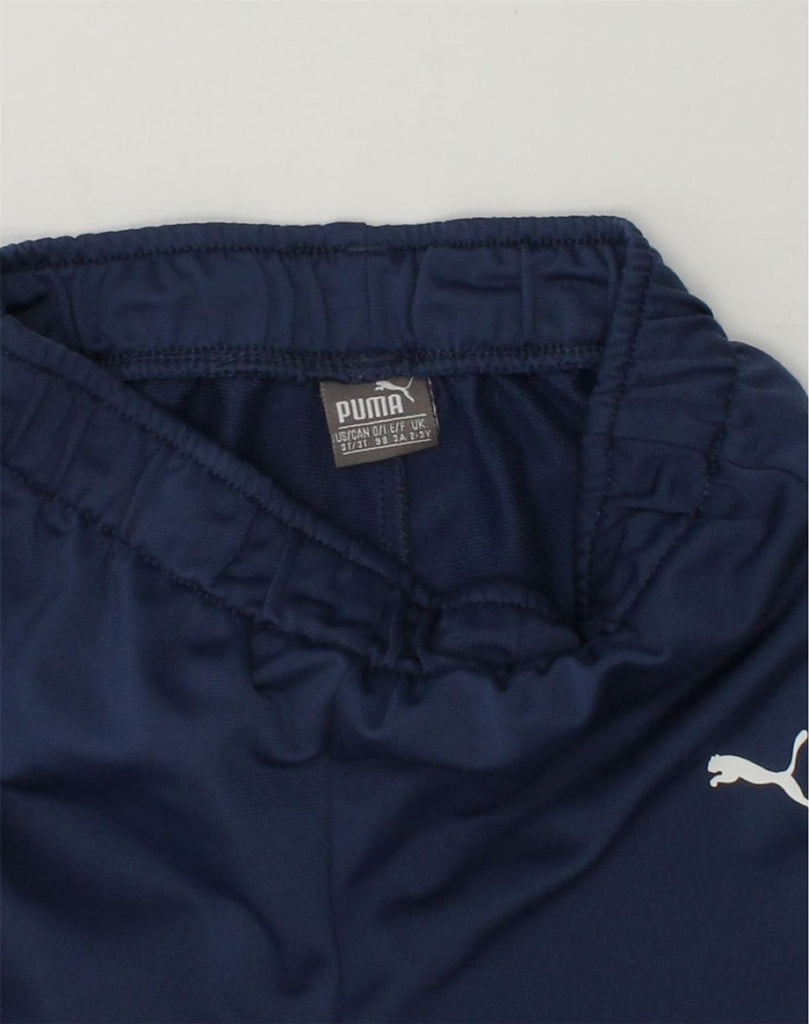 PUMA Boys Tracksuit Trousers Joggers 2-3 Years Blue Polyester | Vintage Puma | Thrift | Second-Hand Puma | Used Clothing | Messina Hembry 