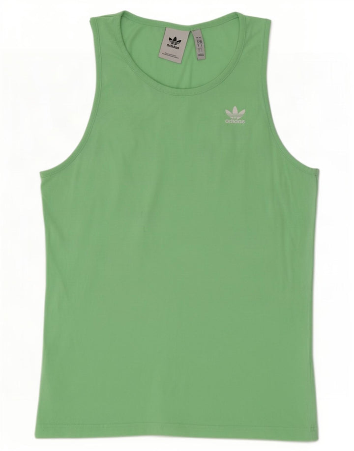 Adidas Mens Vest Top Small Green Cotton