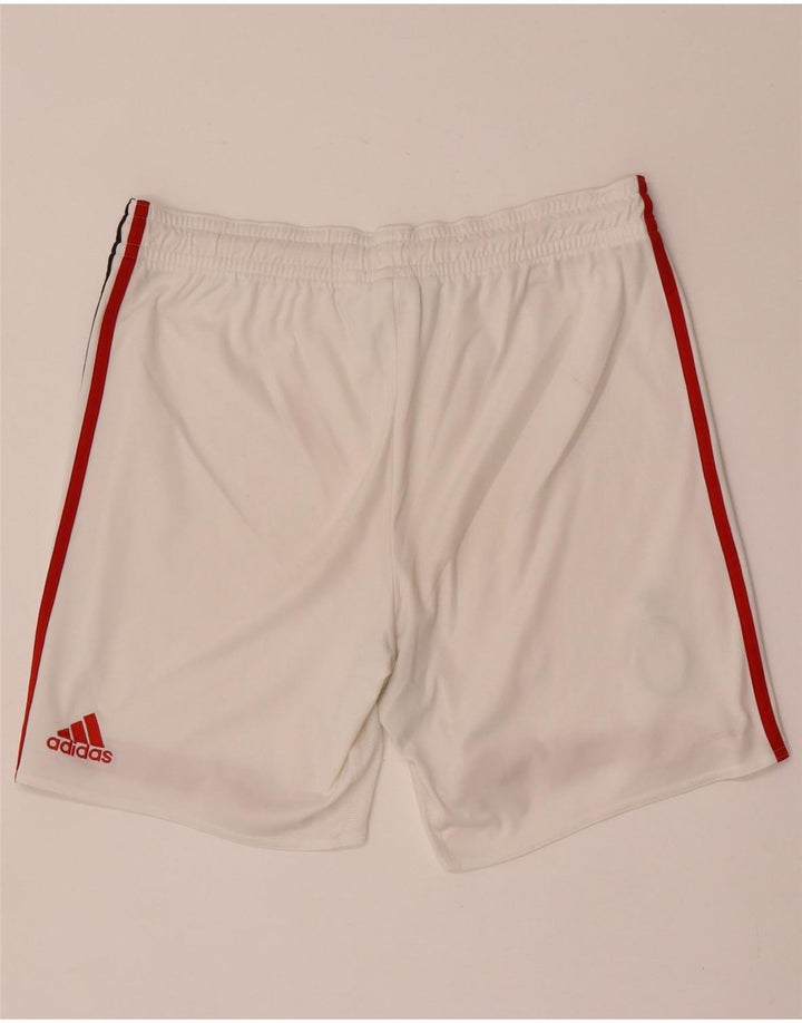 Adidas Mens AC Milan Sport Shorts Large White Colourblock Polyester