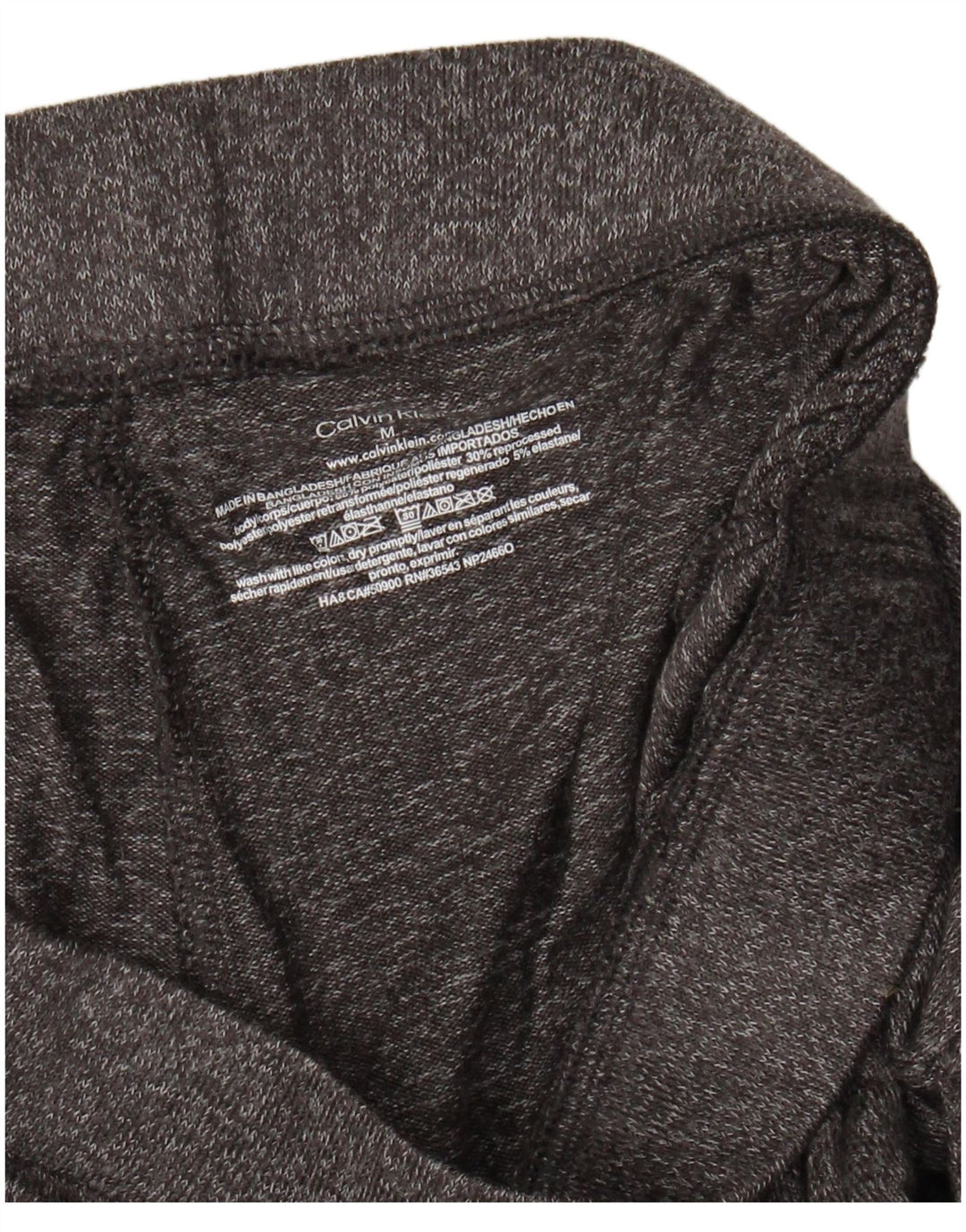 CALVIN KLEIN Mens Graphic Sport Shorts Medium  Grey Flecked Polyester