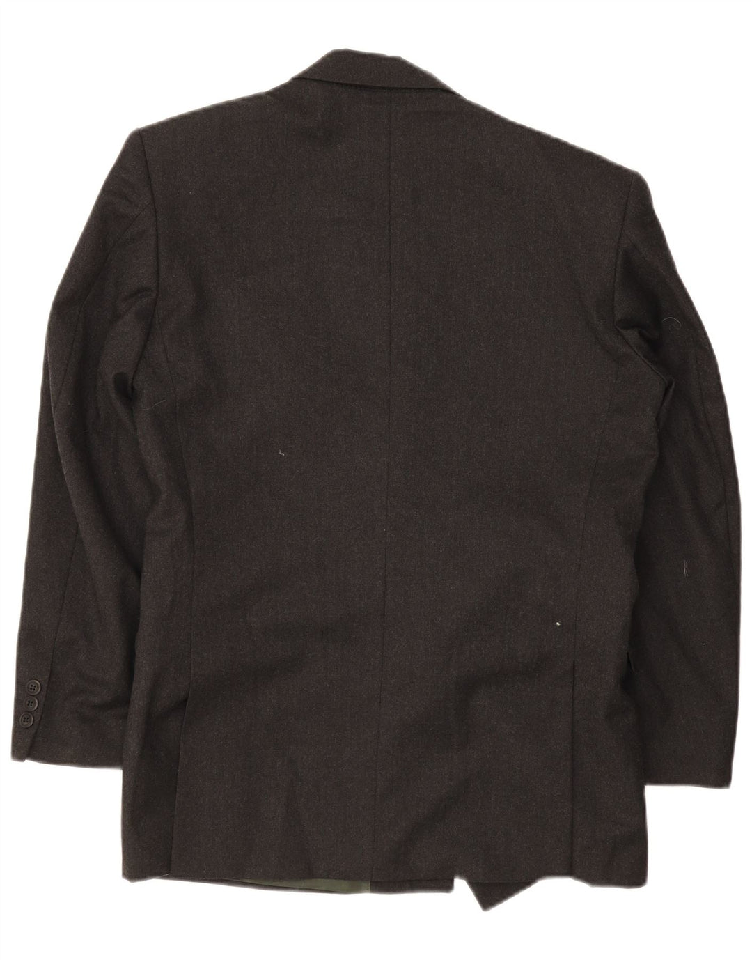Vintage Mens Double Breasted Blazer Jacket IT 46 Small Black Wool