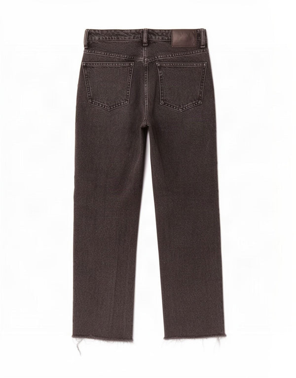 Zara Womens Straight Jeans EU 36 XS W26 L26 Black Cotton