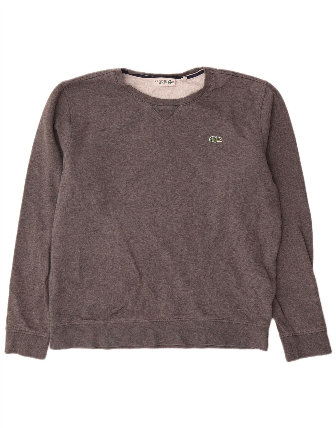 Lacoste Mens Sweatshirt Jumper Size 5 Large Grey Cotton