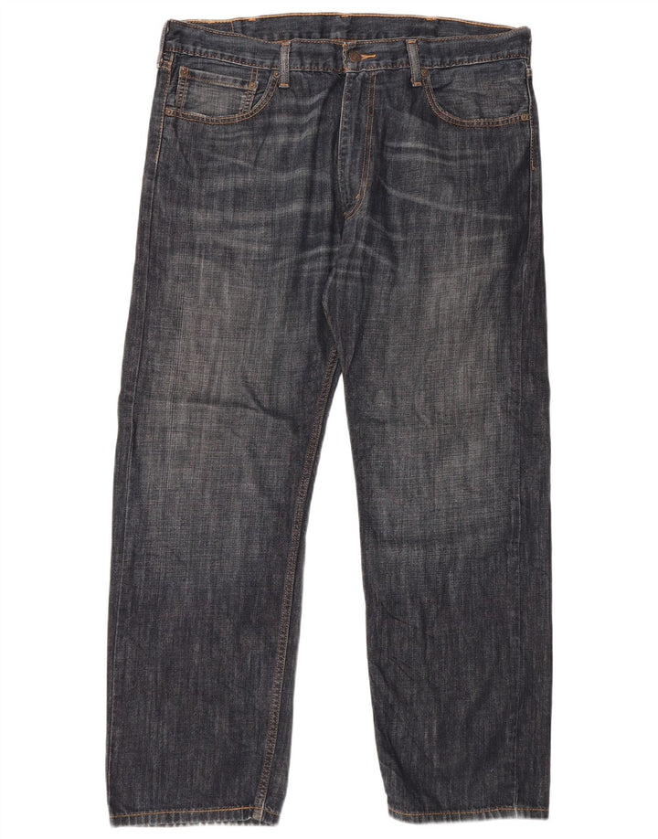 Levi's Mens 505 Straight Jeans W38 L30 Navy Blue