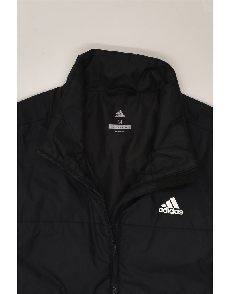 ADIDAS Mens Padded Jacket UK 38 Medium Black | Vintage Adidas | Thrift | Second-Hand Adidas | Used Clothing | Messina Hembry 