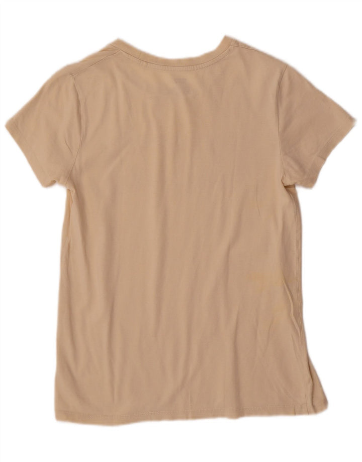 Levi's Womens Graphic T-Shirt Top UK 6 XS Beige