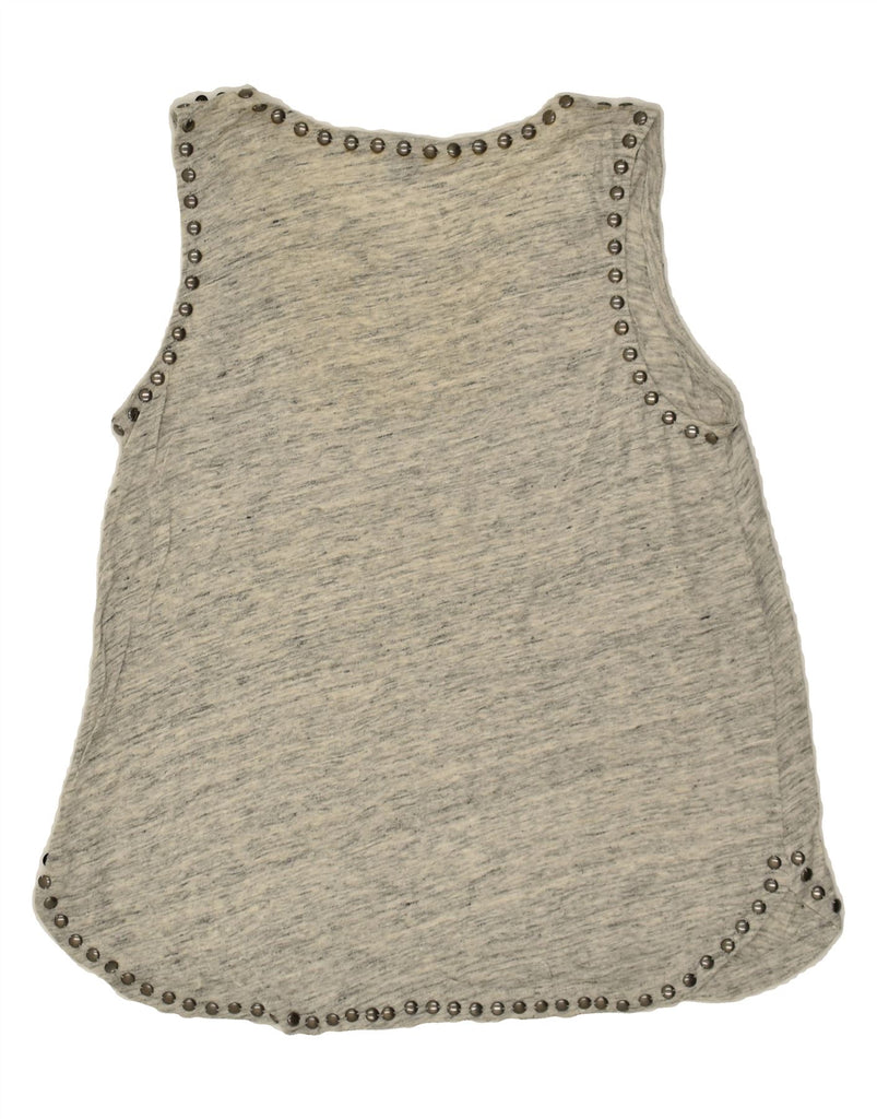 J. CREW Womens Vest Top UK 14 Medium Grey Flecked | Vintage J. Crew | Thrift | Second-Hand J. Crew | Used Clothing | Messina Hembry 