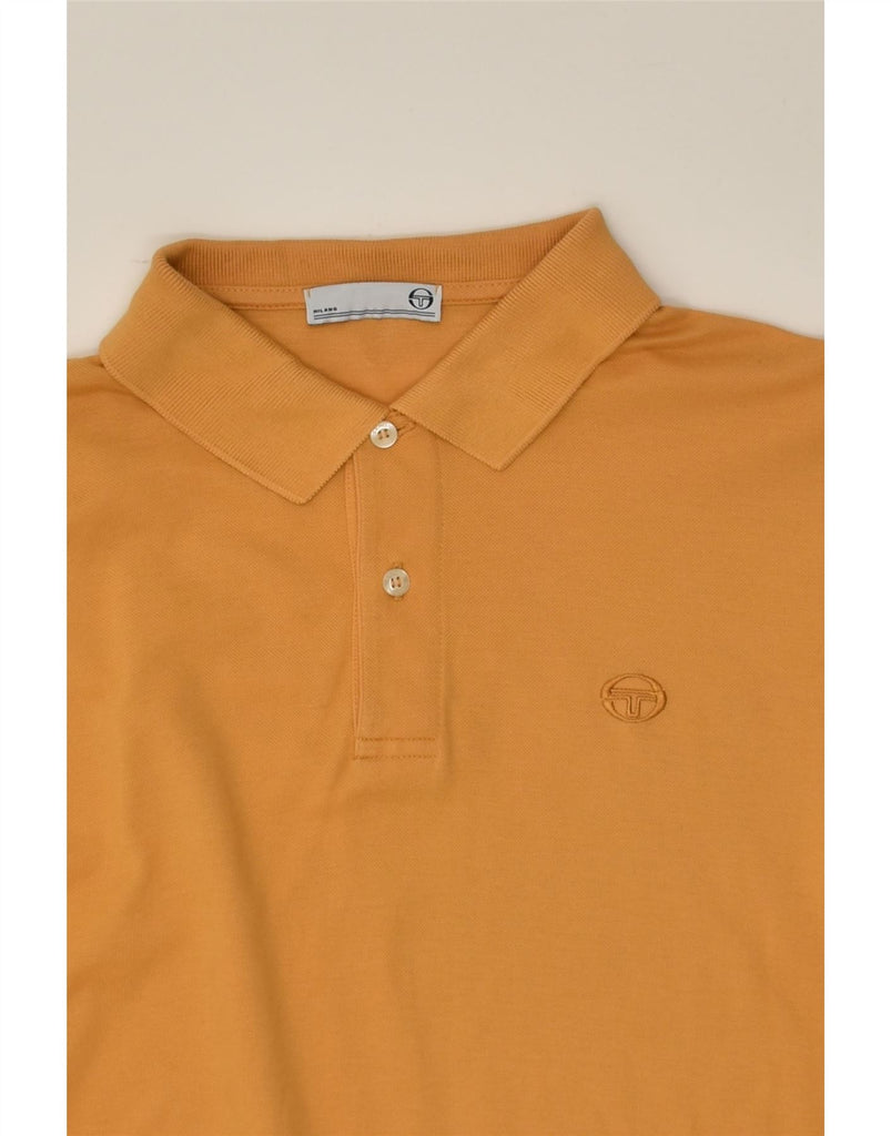 SERGIO TACCHINI Mens Polo Shirt Medium Yellow | Vintage Sergio Tacchini | Thrift | Second-Hand Sergio Tacchini | Used Clothing | Messina Hembry 