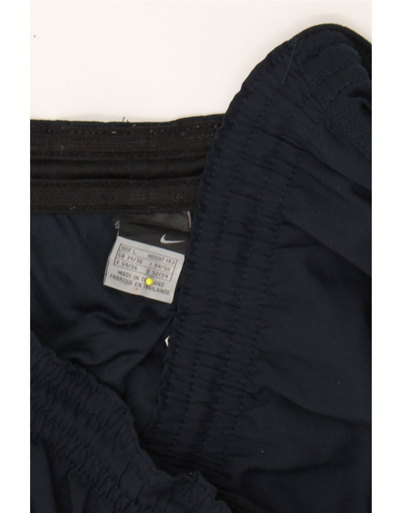 NIKE Mens Sport Shorts Large Navy Blue Polyester Vintage Nike and Second-Hand Nike from Messina Hembry 