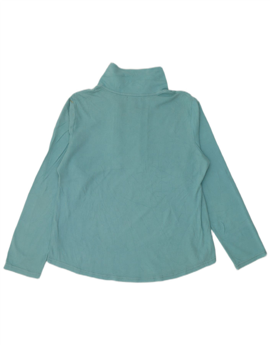 CHAPS Womens Zip Neck Pullover Tracksuit Top UK 18 XL Blue Cotton