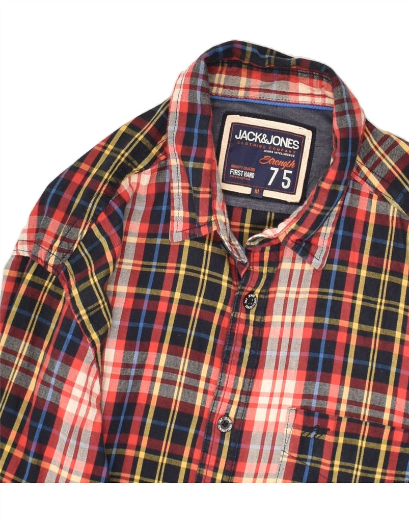 JACK & JONES Mens Shirt Medium Multicoloured Check Cotton | Vintage Jack & Jones | Thrift | Second-Hand Jack & Jones | Used Clothing | Messina Hembry 