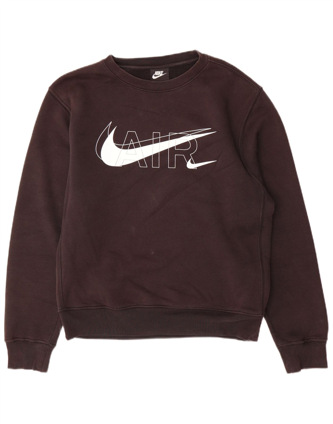 Nike Mens Graphic Sweatshirt Jumper Small Black Cotton