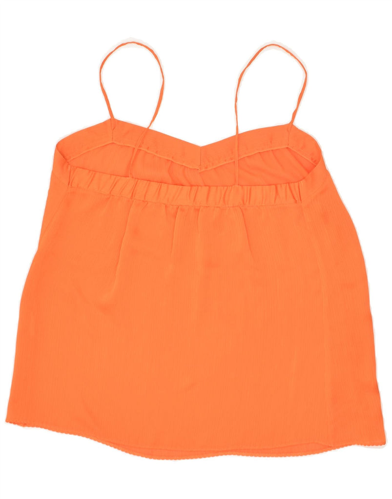 BENETTON Womens Cami Top UK 10 Small Orange | Vintage Benetton | Thrift | Second-Hand Benetton | Used Clothing | Messina Hembry 