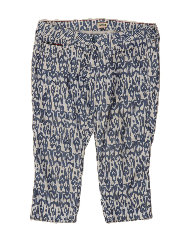 TOMMY HILFIGER Womens Slim Capri Jeans W32 L20 Blue Fair Isle Cotton Vintage Tommy Hilfiger and Second-Hand Tommy Hilfiger from Messina Hembry 