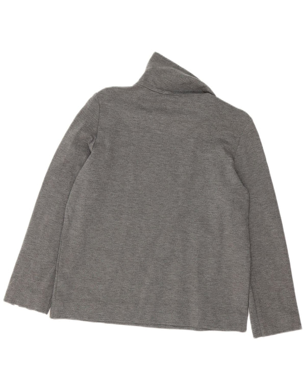 Cos Womens Oversized Top Long Sleeve EU 36 Small Grey Viscose