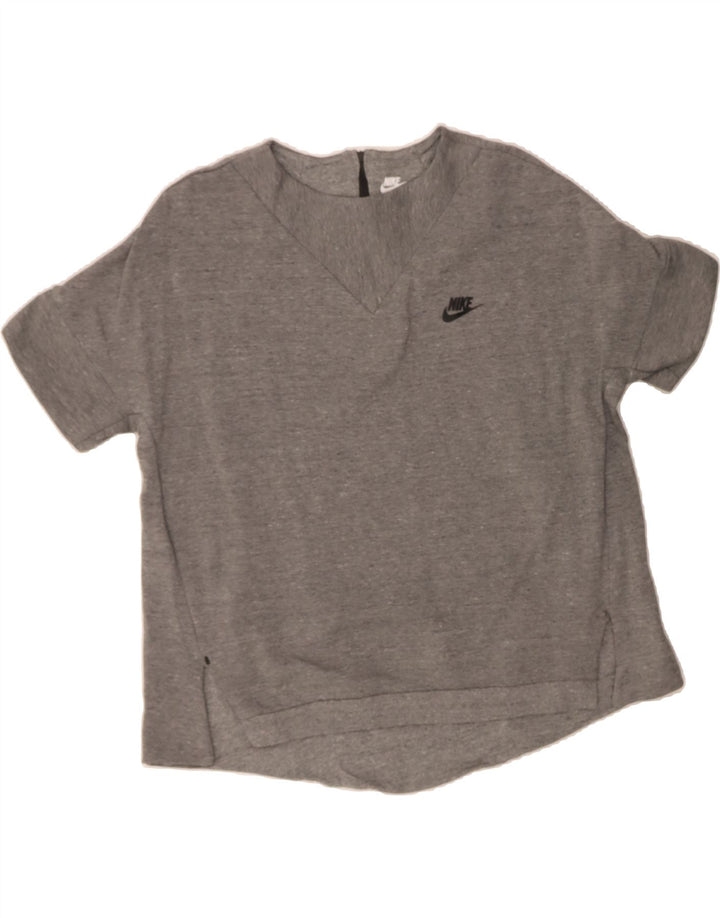 NIKE Womens T-Shirt Top UK 16 Large Grey Vintage Nike and Second-Hand Nike from Messina Hembry 