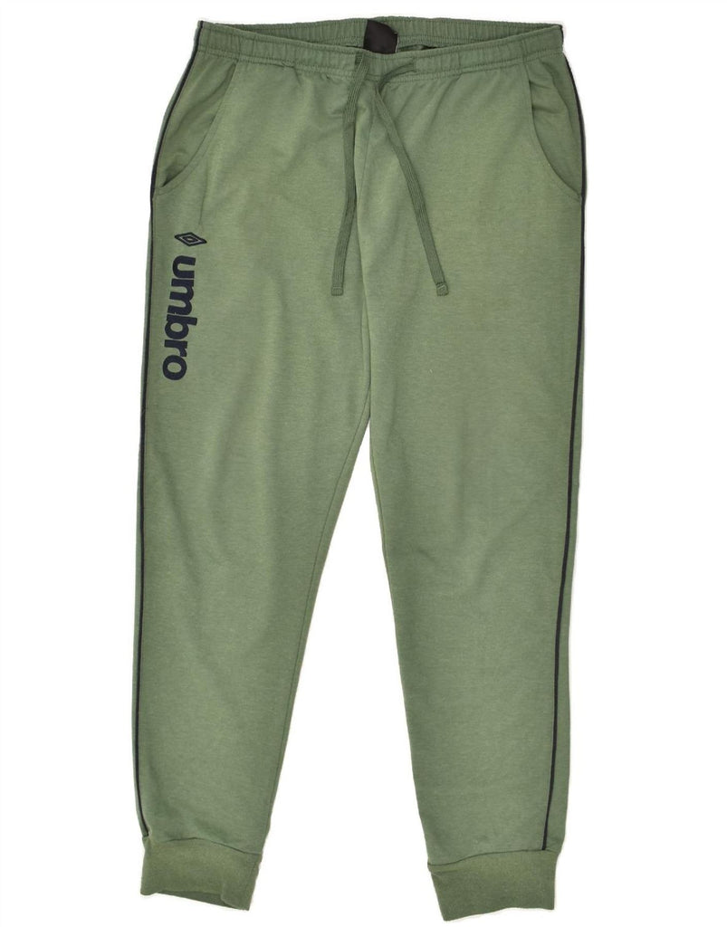 UMBRO Mens Graphic Tracksuit Trousers Joggers XL Green | Vintage Umbro | Thrift | Second-Hand Umbro | Used Clothing | Messina Hembry 