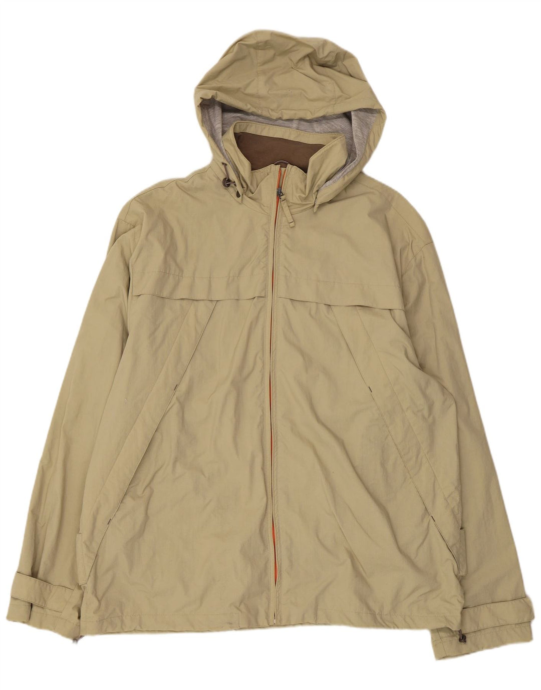 INVICTA Mens Hooded Rain Jacket UK 44 2XL Green Polyamide