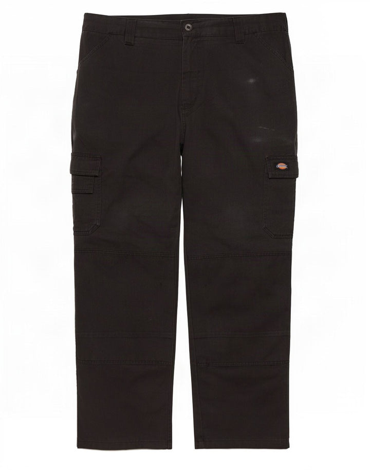 Dickies Mens Straight Cargo Trousers W44 L28 Black Polyester