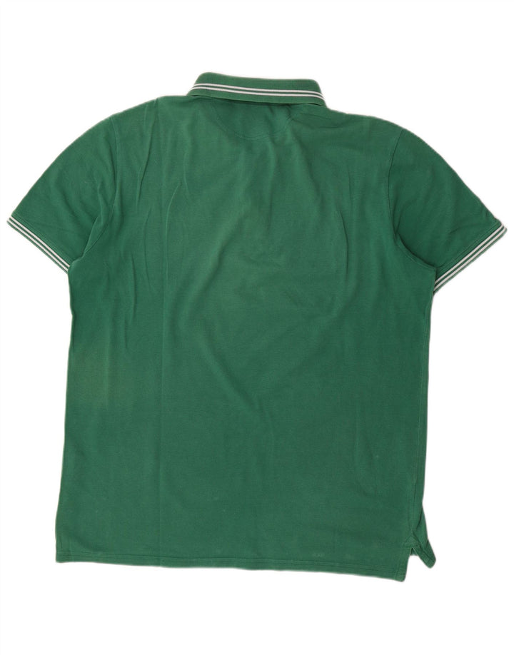 Champion Mens Polo Shirt XL Green Cotton